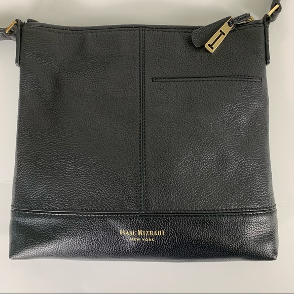 Isaac Mizrahi Kay Leather Crossbody Perforated Bag - Picture 7 of 13
